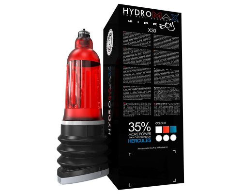 Гідропомпа Bathmate Hydromax 7 WideBoy Red, для члена довжиною від 12,5 до 18 см, діаметр до 5,5 см