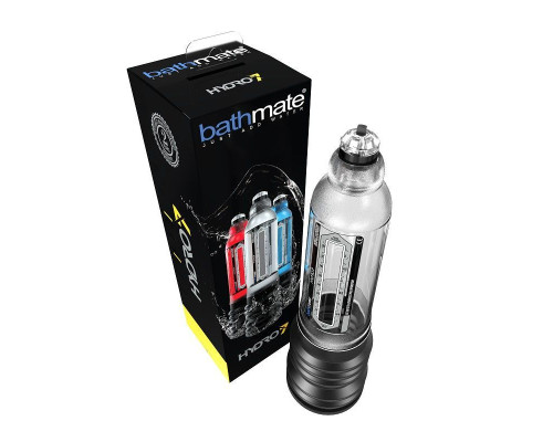 Гідропомпа Bathmate Hydro 7 Clear, для члена довжиною от 12,5 до 18см, діаметр до 5см