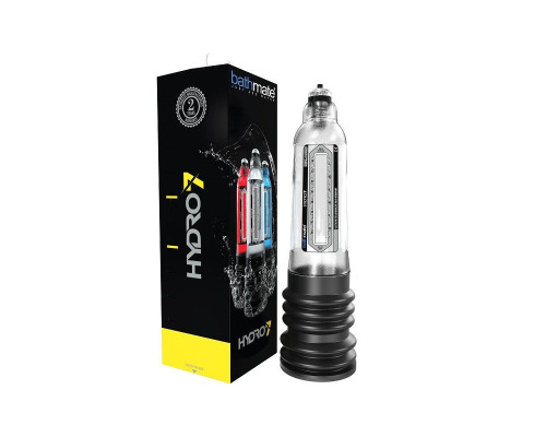 Гідропомпа Bathmate Hydro 7 Clear, для члена довжиною от 12,5 до 18см, діаметр до 5см