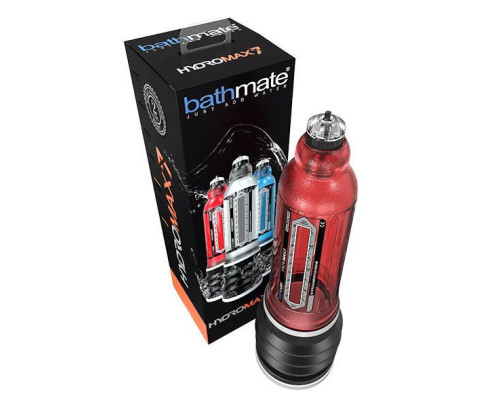 Гідропомпа Bathmate Hydromax 7 Red, для члена довжиною від 12,5 до 18 см, діаметр до 5 см