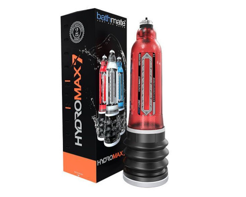 Гідропомпа Bathmate Hydromax 7 Red, для члена довжиною від 12,5 до 18 см, діаметр до 5 см