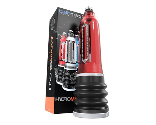 Гідропомпа Bathmate Hydromax 7 Red, для члена довжиною від 12,5 до 18 см, діаметр до 5 см