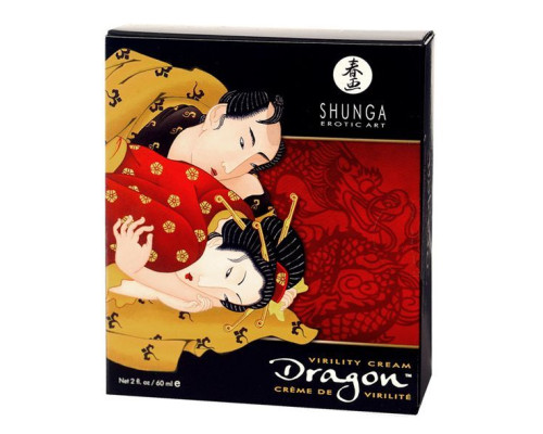 Стимулювальний крем для пар Shunga Dragon Cream (60 мл), ефект тепло-холод та поколювання