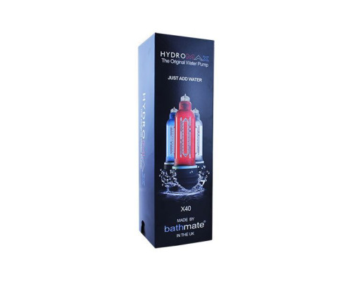 Гідропомпа Bathmate Hydromax 9 Red, для члена довжиною від 18 до 23 см, діаметр до 5,5 см