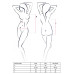 Боді з дуже глибоким декольте Passion DARYL BODY S/M, black
