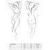 Боді монокіні з відкритими грудьми Passion JUSTINA BODY L/XL, black
