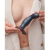 Дилдо Strap-On-Me DILDO PLUG SNAKY METALLIC BLUE, розмір M, діаметр 4 см, ввідна довжина 15,3 см
