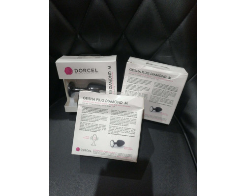 Анальная пробка Dorcel Geisha Plug Diamond M с шариком внутри (мятая упаковка)