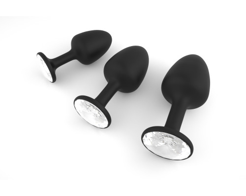 Анальная пробка Dorcel Geisha Plug Diamond M с шариком внутри (мятая упаковка)