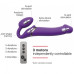 Безремневий страпон з вібрацією Strap-On-Me Vibrating Violet L  (м'ята упаковка)