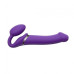 Безремневий страпон з вібрацією Strap-On-Me Vibrating Violet L  (м'ята упаковка)
