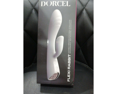 Вібратор-кролик Dorcel FLEXI RABBIT WHITE  (м'ята упаковка)