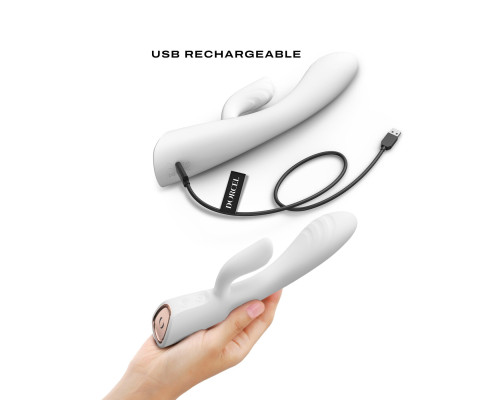 Вібратор-кролик Dorcel FLEXI RABBIT WHITE  (м'ята упаковка)