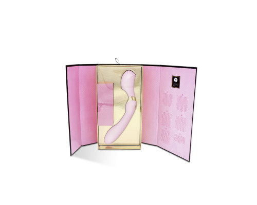 Вібромасажер Shunga Zoa Light Pink, двосторонній