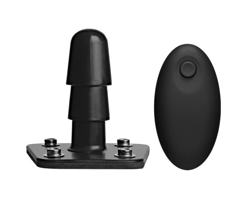 Набір для страпона Doc Johnson Vac-U-Lock VIBRATING Dual Density ULTRASKYN Set: діаметр 3×3,8 см