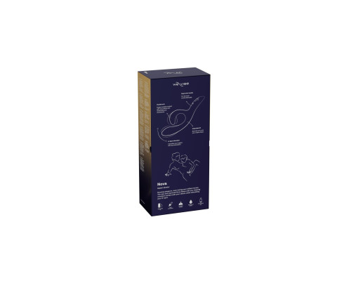 Смарт вібратор-кролик We-Vibe Nova Midnight Blue, ергономічний, регульований кут нахилу стовбура