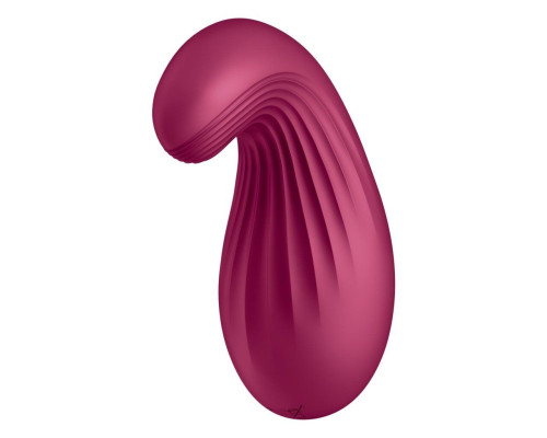 Вібратор Satisfyer Dipping Delight Berry, 2 мотори, гнучкий кінчик