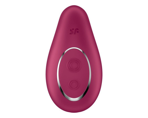 Вібратор Satisfyer Dipping Delight Berry, 2 мотори, гнучкий кінчик