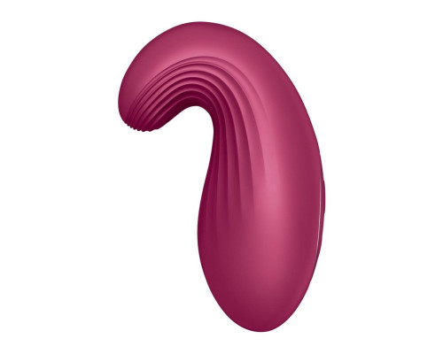 Вібратор Satisfyer Dipping Delight Berry, 2 мотори, гнучкий кінчик