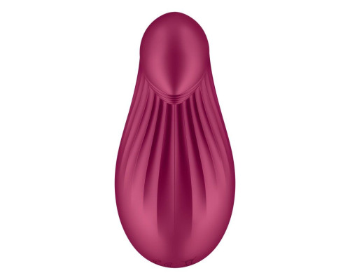 Вібратор Satisfyer Dipping Delight Berry, 2 мотори, гнучкий кінчик