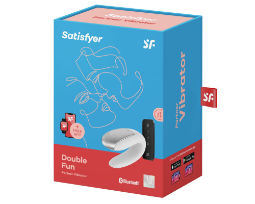 Смартвібратор для пар Satisfyer Double Fun (White) (пошкодження на упаковці)