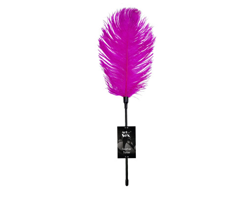 Лоскітка зі страусиним пером Art of Sex – Feather Tickler, темно-рожева