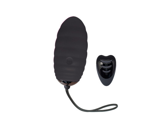 Віброяйце Adrien Lastic Ocean Breeze 2.0 Black, пульт ДК, дуже потужний мотор, 10 віброрежимів