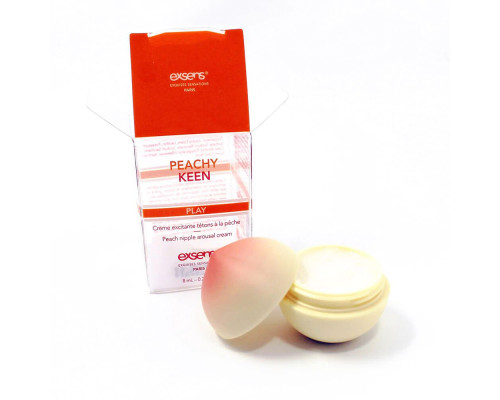 Збуджувальний крем для сосків EXSENS Peachy Keen (8 мл) з олією жожоба та ши, їстівний, без цукру
