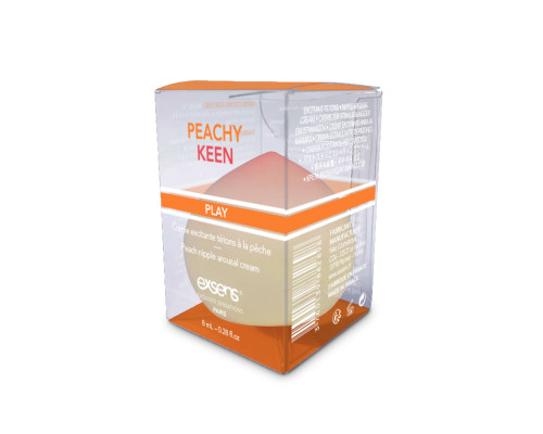 Збуджувальний крем для сосків EXSENS Peachy Keen (8 мл) з олією жожоба та ши, їстівний, без цукру