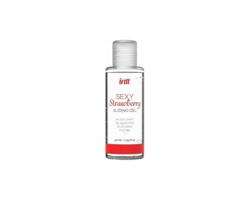 Набір Intt BRAZILIAN PANTY RED: трусики на резинці S-XL з перлинним кільцем + полунична змазка