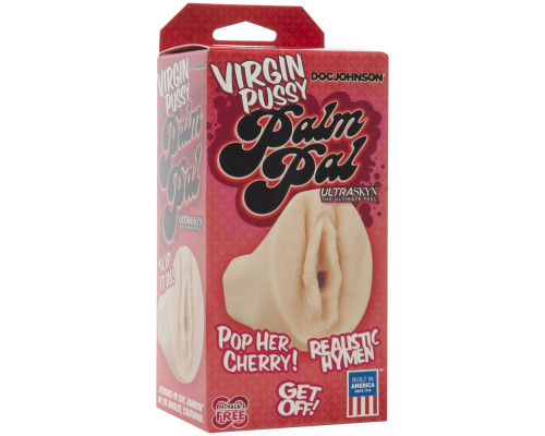 Мастурбатор-вагіна незайманої Doc Johnson Virgin Pussy Palm Pal - ULTRASKYN (м'ята упаковка)