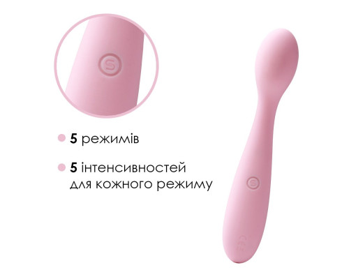 Стимулятор клітора та точки G Svakom Keri Pale Pink (м'ята упаковка)