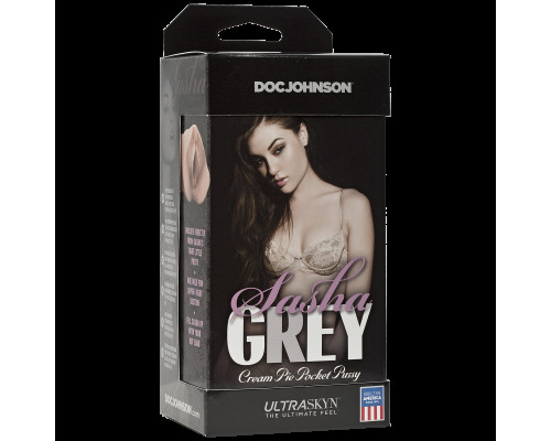 Мастурбатор вагіна Doc Johnson Sasha Grey - Ultraskyn Cream Pie Pocket (м'ята упаковка)