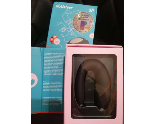 Смарт-вибратор для пар Satisfyer Double Joy Black (мятая упаковка)