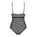 Мереживне боді з доступом Obsessive 818-TED-1 teddy S/M, чорне