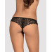 Мереживні танга з доступом Obsessive Contica crothchles thong L/XL, чорні