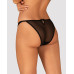 Напівпрозорі трусики з підвіскою Obsessive Ivannes panties black S/M, чорні