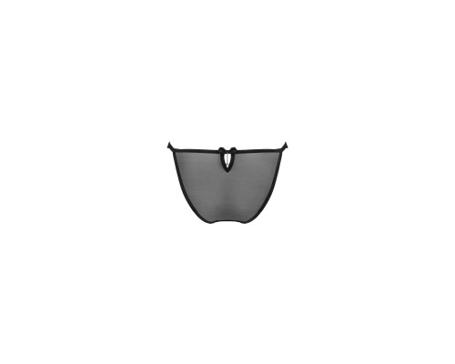 Напівпрозорі трусики з підвіскою Obsessive Ivannes panties black 2XL/3XL, чорні