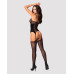 Бодістокінг Obsessive Bodystocking G314 S/M/L, імітація корсета та корсетної шнурівки