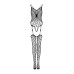 Ажурний бодістокінг під павутину Obsessive Bodystocking G325 black S/M/L, чорний, комбінезон