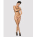 Бодістокінг з великим вічком і відкритими грудьми Obsessive Bodystocking N102 S/M/L, чорний