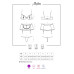 Еротичний костюм покоївки Obsessive Maidme set 5pcs S/M, бюстгальтер, пояс з фартухом, панчохи