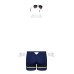Еротичний костюм пілота Obsessive Pilotman set 2XL/3XL, боксери, манжети, комір з краваткою, окуляри