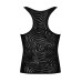 Чоловіча напівпрозора майка-борцовка з візерунком Obsessive T103 tank top S/M/L, чорна