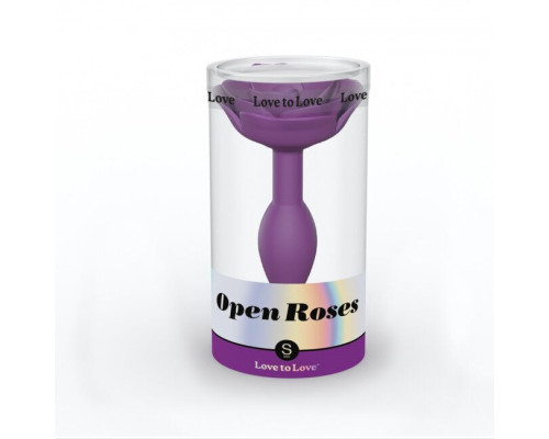 Силіконова анальна пробка Love To Love OPEN ROSES S SIZE - PURPLE RAIN (м'ята упаковка)