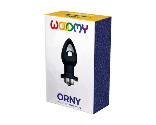 Анальна пробка Wooomy Orny зі знімною віброкулею, 1 режим вібрації, діаметр 3,6 см, довжина 8,4 см