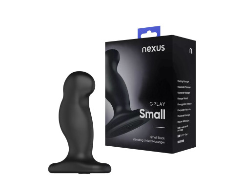 Вібромасажер простати Nexus G-Play Plus S Black, макс. діаметр 2,3 см, перезаряджуваний