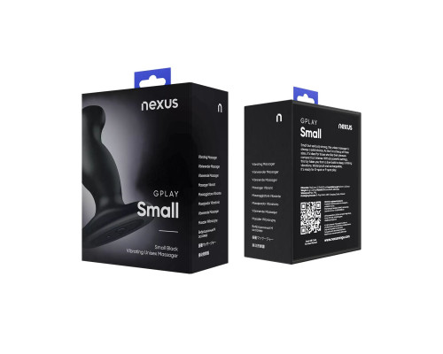 Вібромасажер простати Nexus G-Play Plus S Black, макс. діаметр 2,3 см, перезаряджуваний