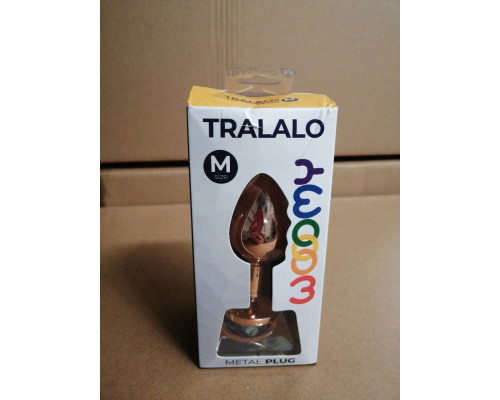 Анальная пробка Wooomy Tralalo Metal Plug Size M (мятая упаковка)