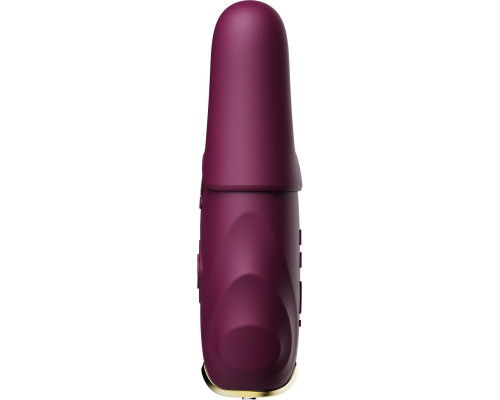 Смарт-вібратор для грудей Zalo - Nave Velvet Purple, пульт ДК, робота через додаток
